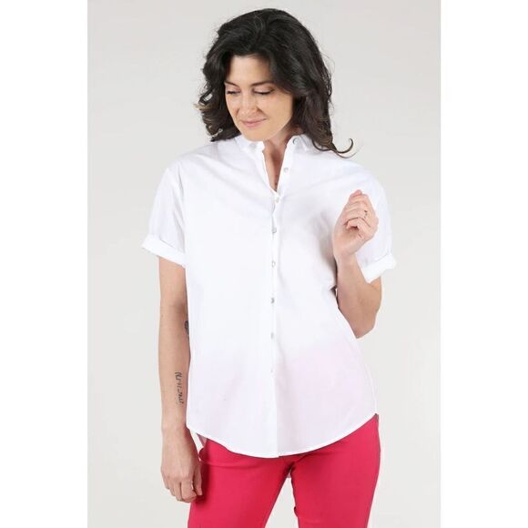 ESTELLE AND FINN BOY CAMP SHIRT, WHITE SMALL MSRP$ 224 - Picture 1 of 13